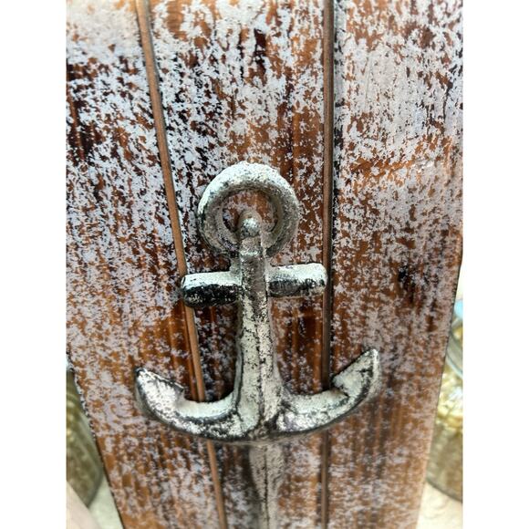 Nautical Bathroom Decor Lighthouse Mirror Anchor Hook Beach House Shore Home - Picture 6 of 13